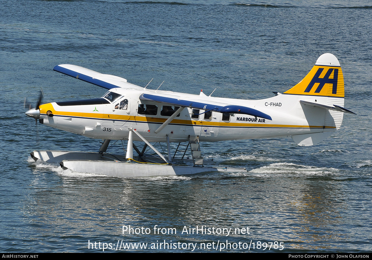 Aircraft Photo of C-FHAD | Vazar DHC-3T Turbine Otter | Harbour Air | AirHistory.net #189785