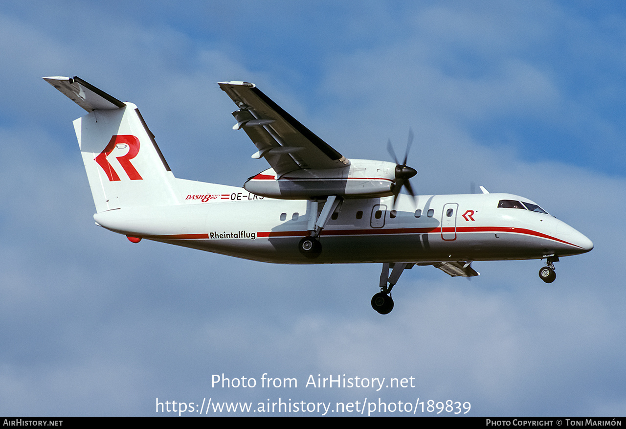 Aircraft Photo of OE-LRS | De Havilland Canada DHC-8-103 Dash 8 | Rheintalflug | AirHistory.net #189839