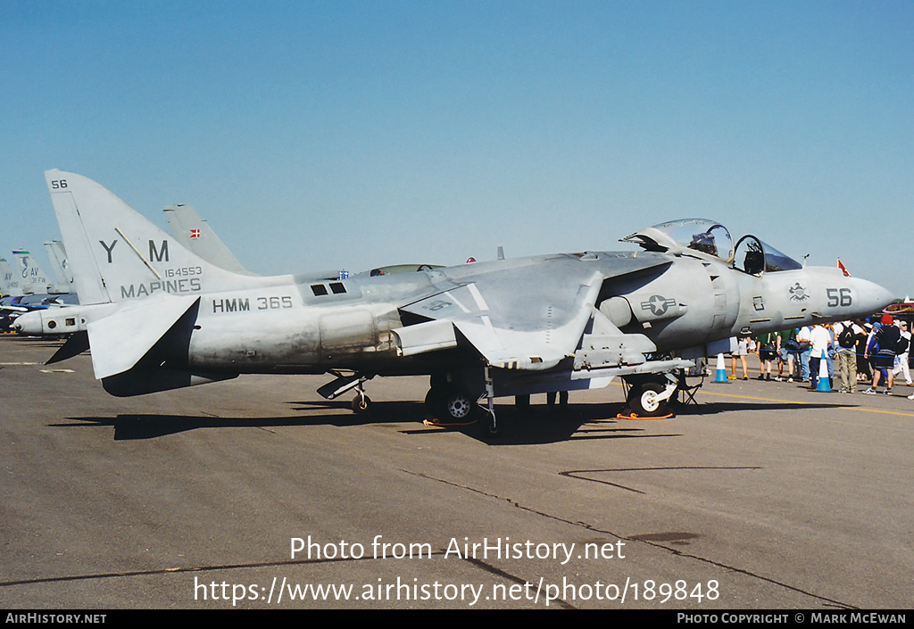 Aircraft Photo of 164553 | McDonnell Douglas AV-8B Harrier II+ | USA - Marines | AirHistory.net #189848