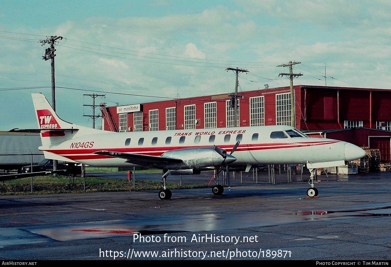 Aircraft Photo of N104GS | Swearingen SA-226TC Metro | TW Express - Trans World Express | AirHistory.net #189871