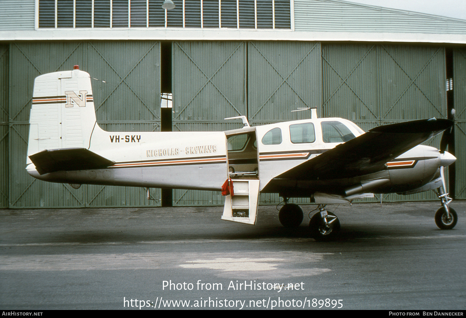 Aircraft Photo of VH-SKY | Beech D50A Twin Bonanza | Nicholas Skyways | AirHistory.net #189895