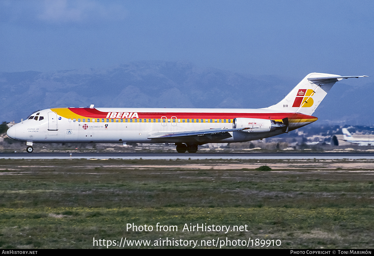 Aircraft Photo of EC-BIR | McDonnell Douglas DC-9-32 | Iberia | AirHistory.net #189910