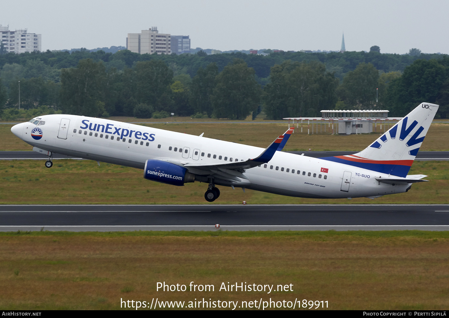 Aircraft Photo of TC-SUO | Boeing 737-86Q | SunExpress | AirHistory.net #189911