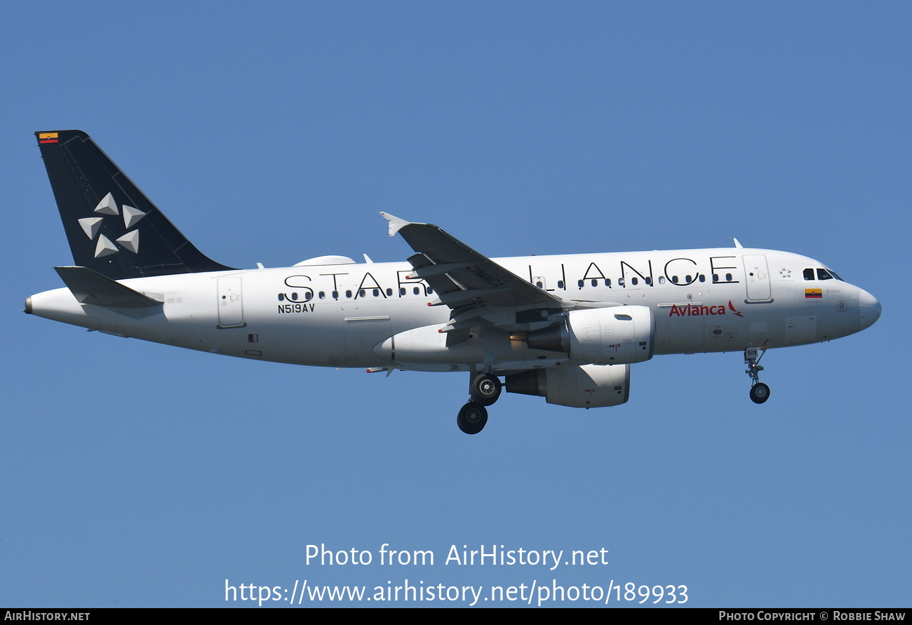 Aircraft Photo of N519AV | Airbus A319-115 | Avianca | AirHistory.net #189933