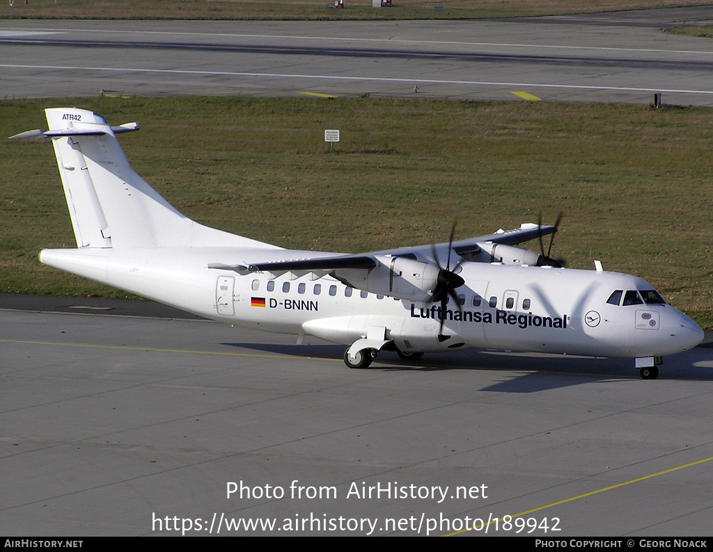 Aircraft Photo of D-BNNN | ATR ATR-42-500 | Lufthansa Regional | AirHistory.net #189942