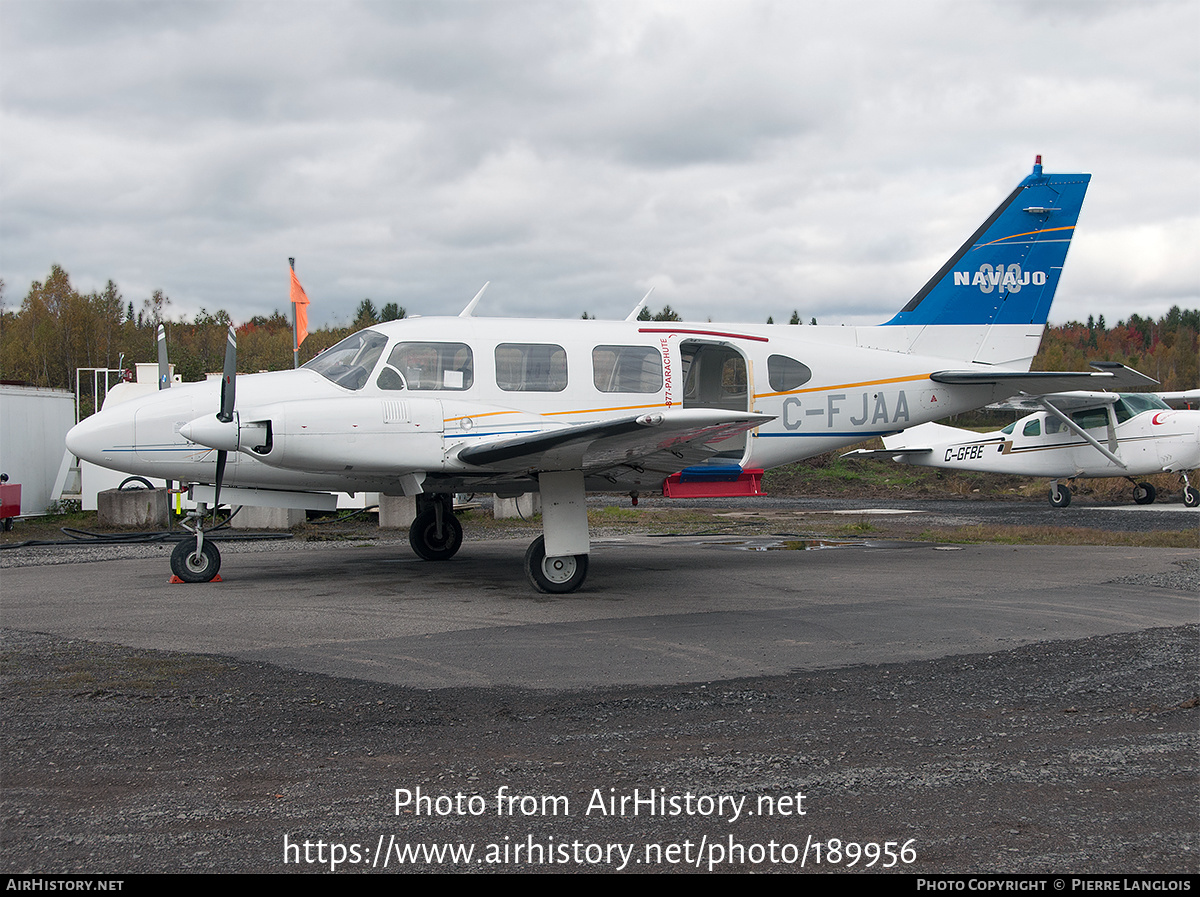 Aircraft Photo of C-FJAA | Piper PA-31-310 Navajo | Parachutisme Adrénaline | AirHistory.net #189956