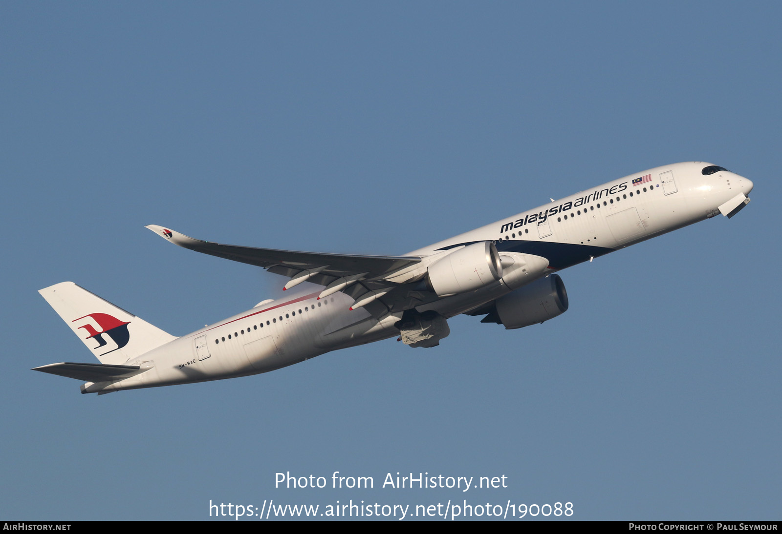 Aircraft Photo of 9M-MAE | Airbus A350-941 | Malaysia Airlines | AirHistory.net #190088