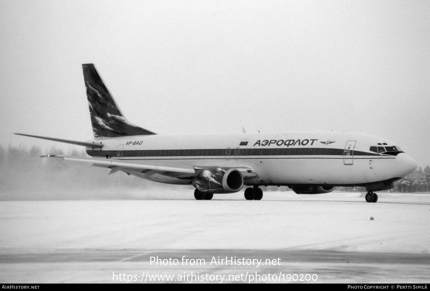 Aircraft Photo of VP-BAO | Boeing 737-4M0 | Aeroflot | AirHistory.net #190200