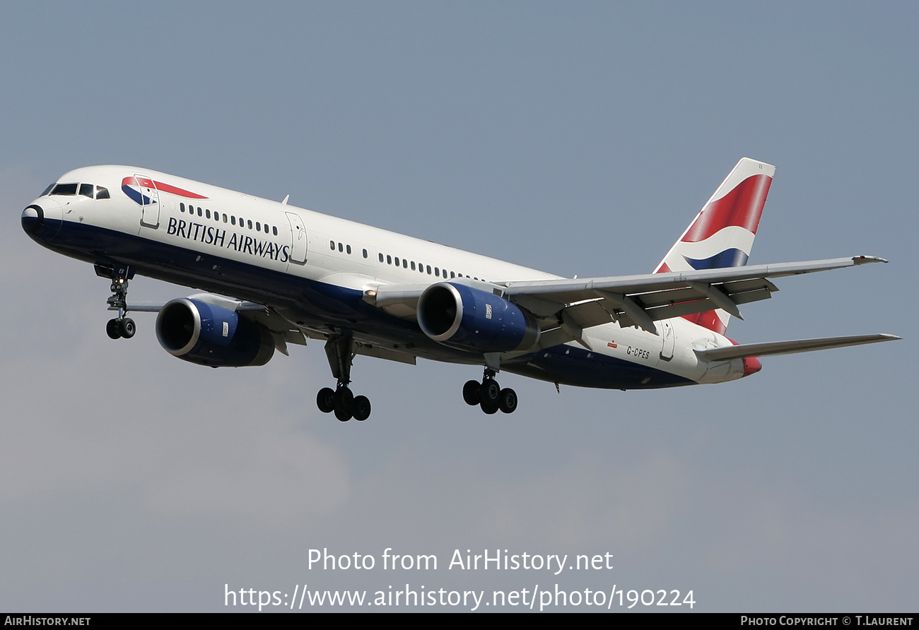 Aircraft Photo of G-CPES | Boeing 757-236 | British Airways | AirHistory.net #190224