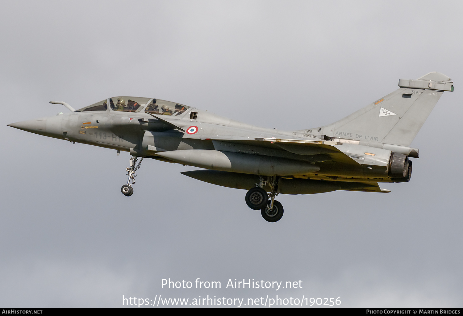 Aircraft Photo of 319 | Dassault Rafale B | France - Air Force | AirHistory.net #190256