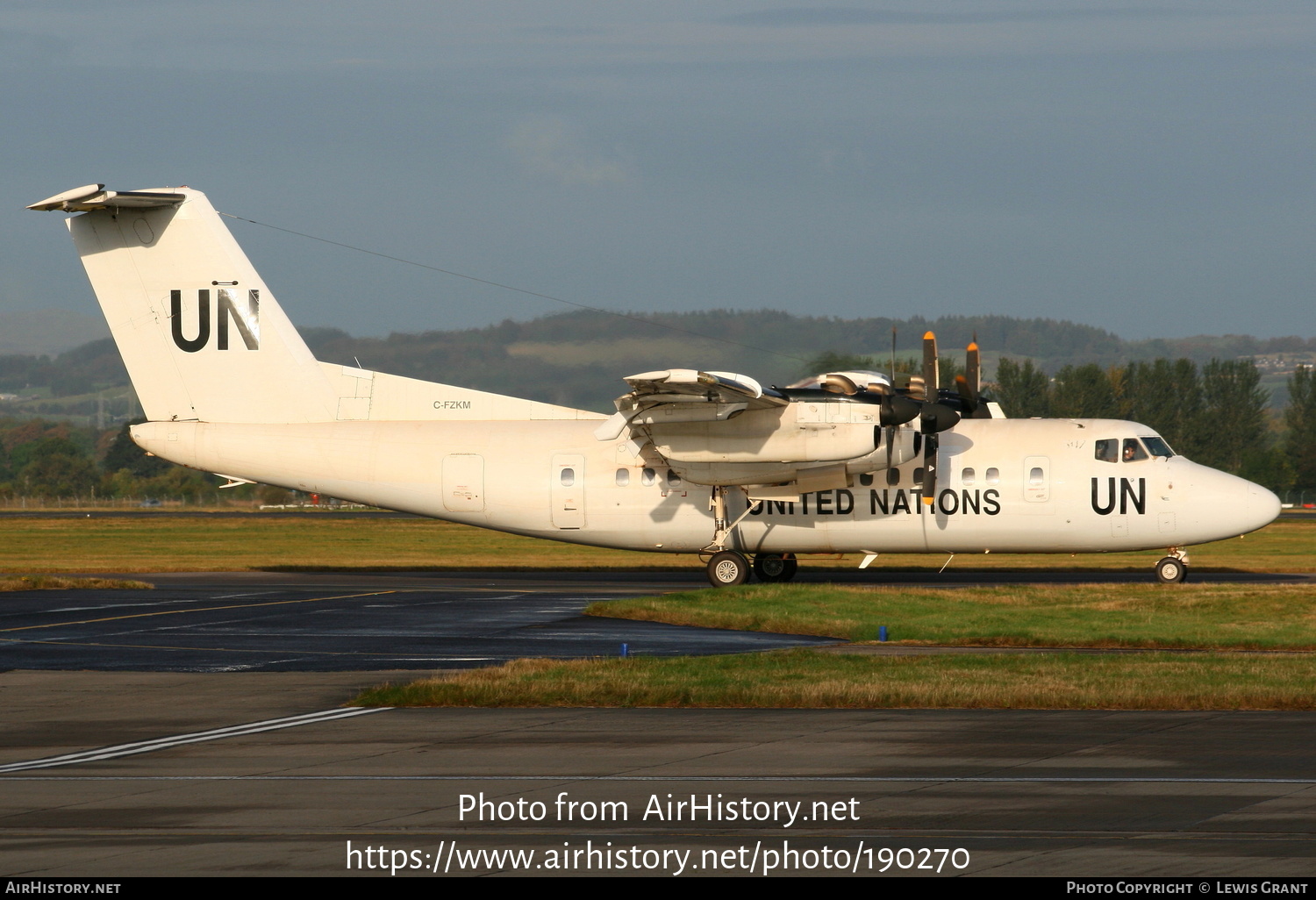 Aircraft Photo of C-FZKM | De Havilland Canada DHC-7-102 Dash 7 | United Nations | AirHistory.net #190270