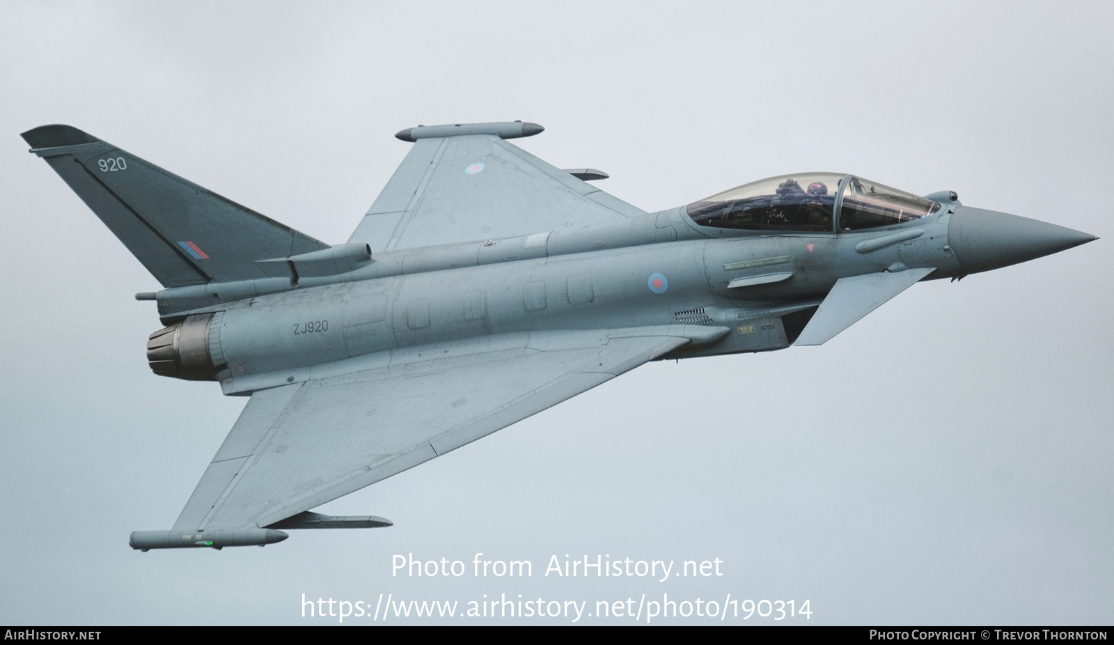 Aircraft Photo of ZJ920 | Eurofighter EF-2000 Typhoon FGR4 | UK - Air Force | AirHistory.net #190314