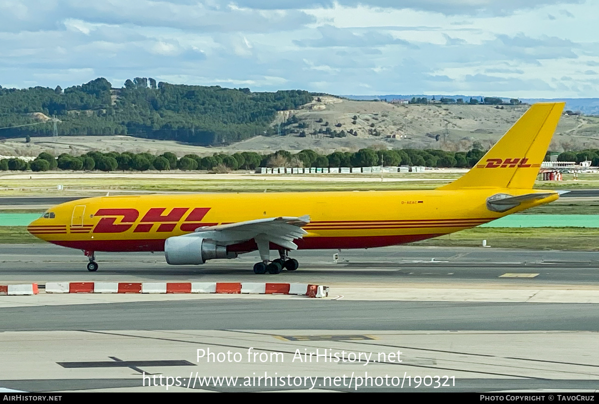 Aircraft Photo of D-AEAC | Airbus A300B4-622R(F) | DHL International | AirHistory.net #190321