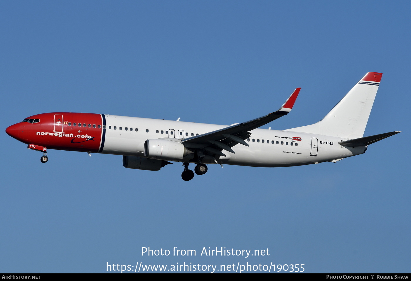 Aircraft Photo of EI-FHJ | Boeing 737-8JP | Norwegian | AirHistory.net #190355