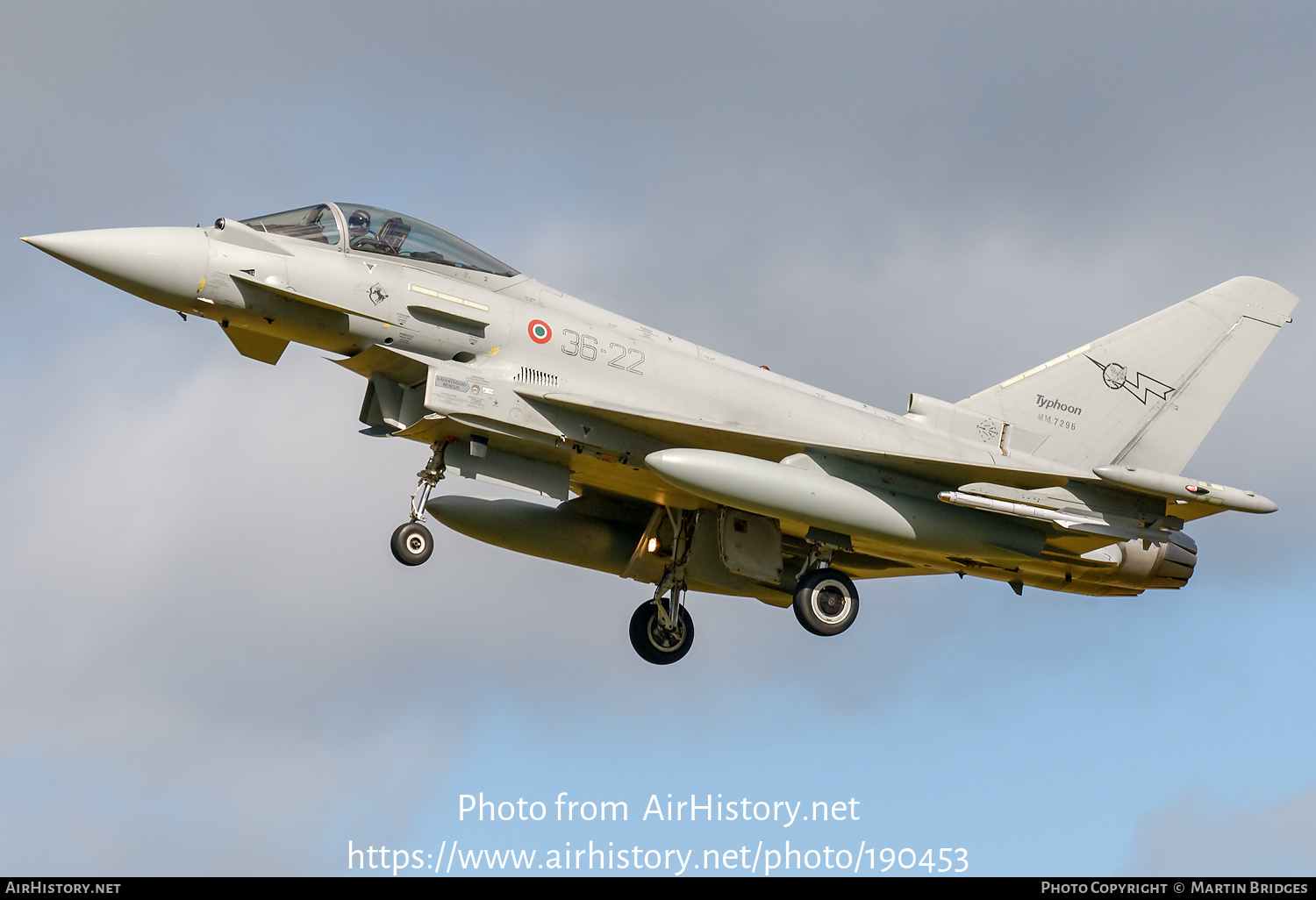 Aircraft Photo of MM7296 | Eurofighter EF-2000 Typhoon S | Italy - Air Force | AirHistory.net #190453