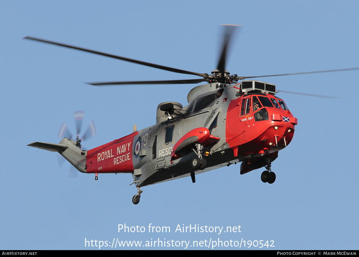 Aircraft Photo of ZA130 | Westland WS-61 Sea King HU5 | UK - Navy | AirHistory.net #190542