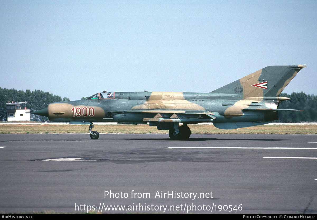 Aircraft Photo of 1900 | Mikoyan-Gurevich MiG-21bis | Hungary - Air Force | AirHistory.net #190546