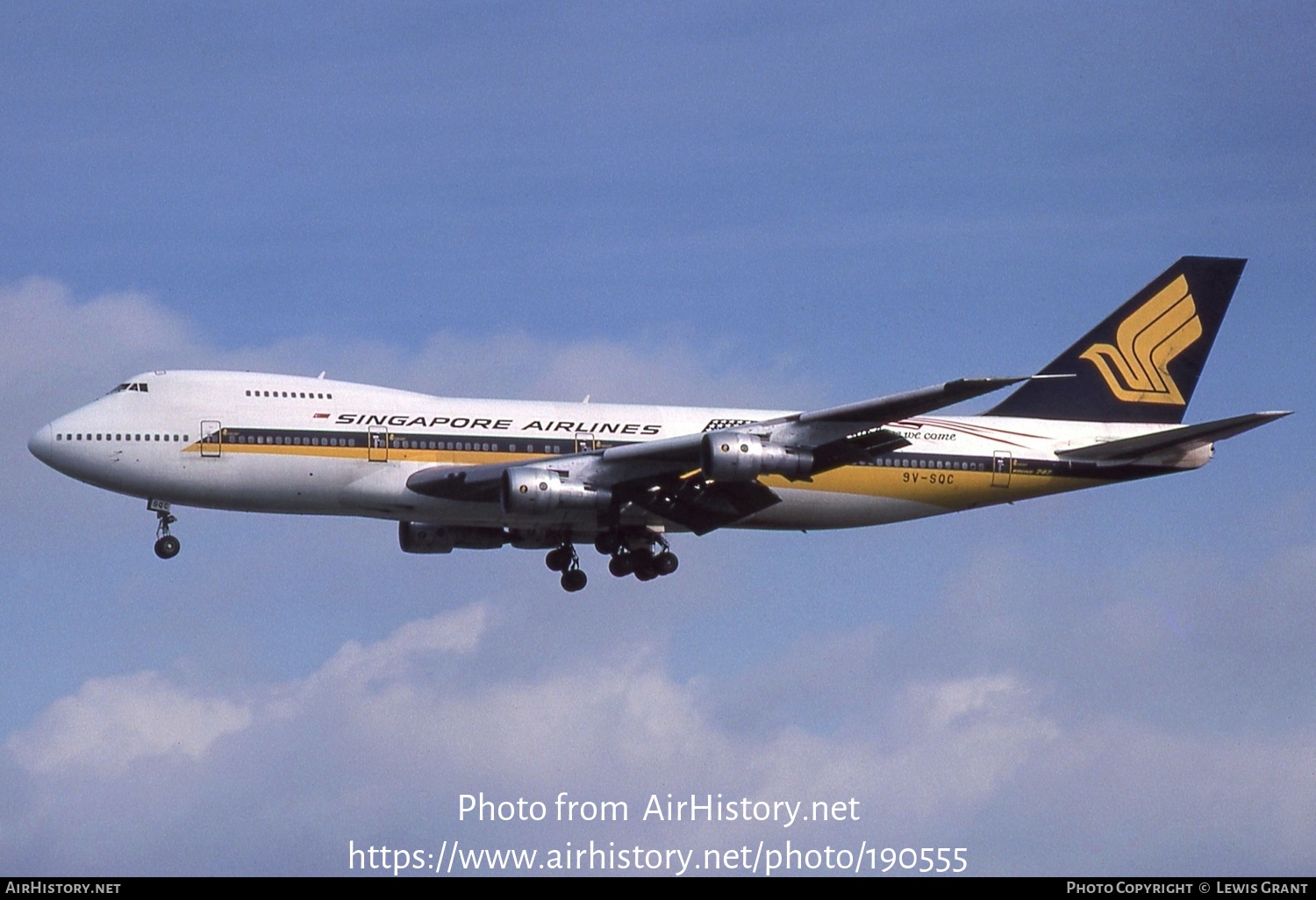 Aircraft Photo of 9V-SQC | Boeing 747-212B | Singapore Airlines | AirHistory.net #190555