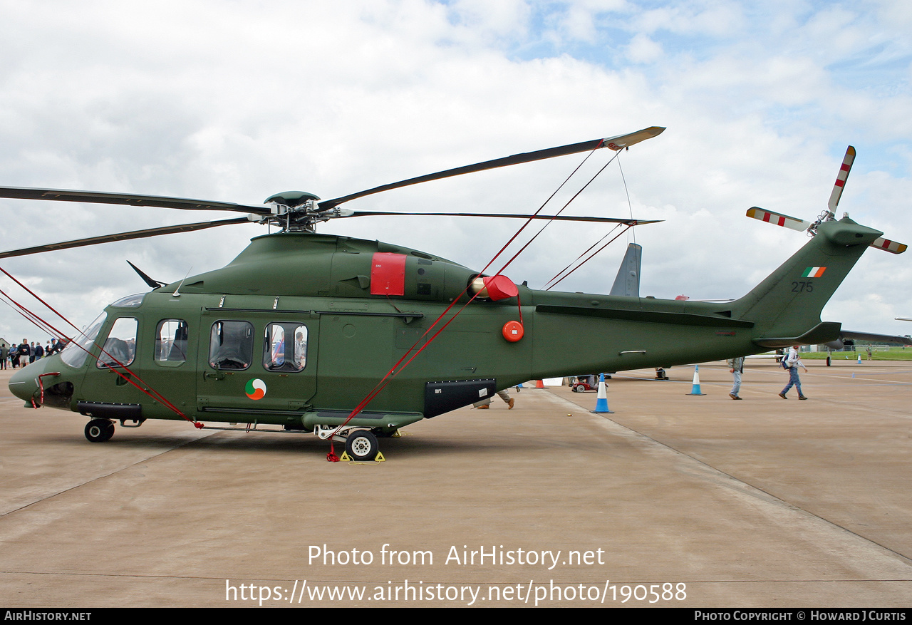 Aircraft Photo of 275 | AgustaWestland AW-139 | Ireland - Air Force | AirHistory.net #190588