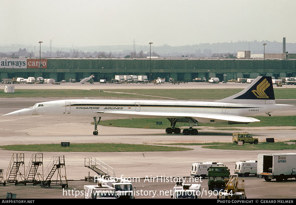 Aircraft Photo of G-N94AD | Aerospatiale-BAC Concorde 102 | Singapore Airlines | AirHistory.net #190624