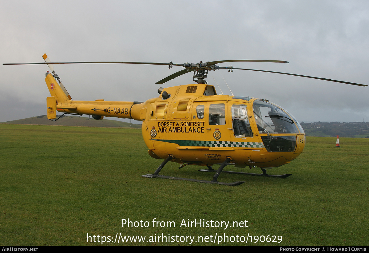 Aircraft Photo of G-NAAB | MBB BO-105DBS-4 | Dorset and Somerset Air Ambulance | AirHistory.net #190629