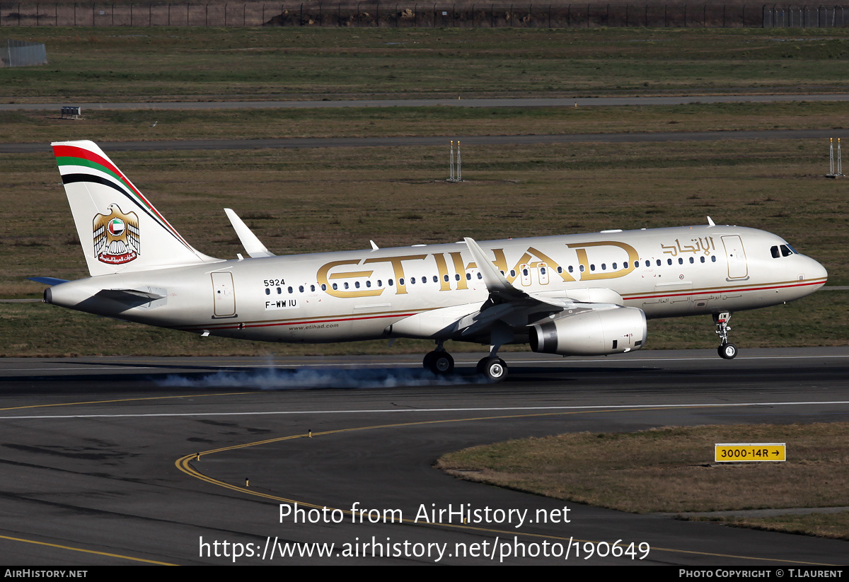 Aircraft Photo of F-WWIU | Airbus A320-232 | Etihad Airways | AirHistory.net #190649