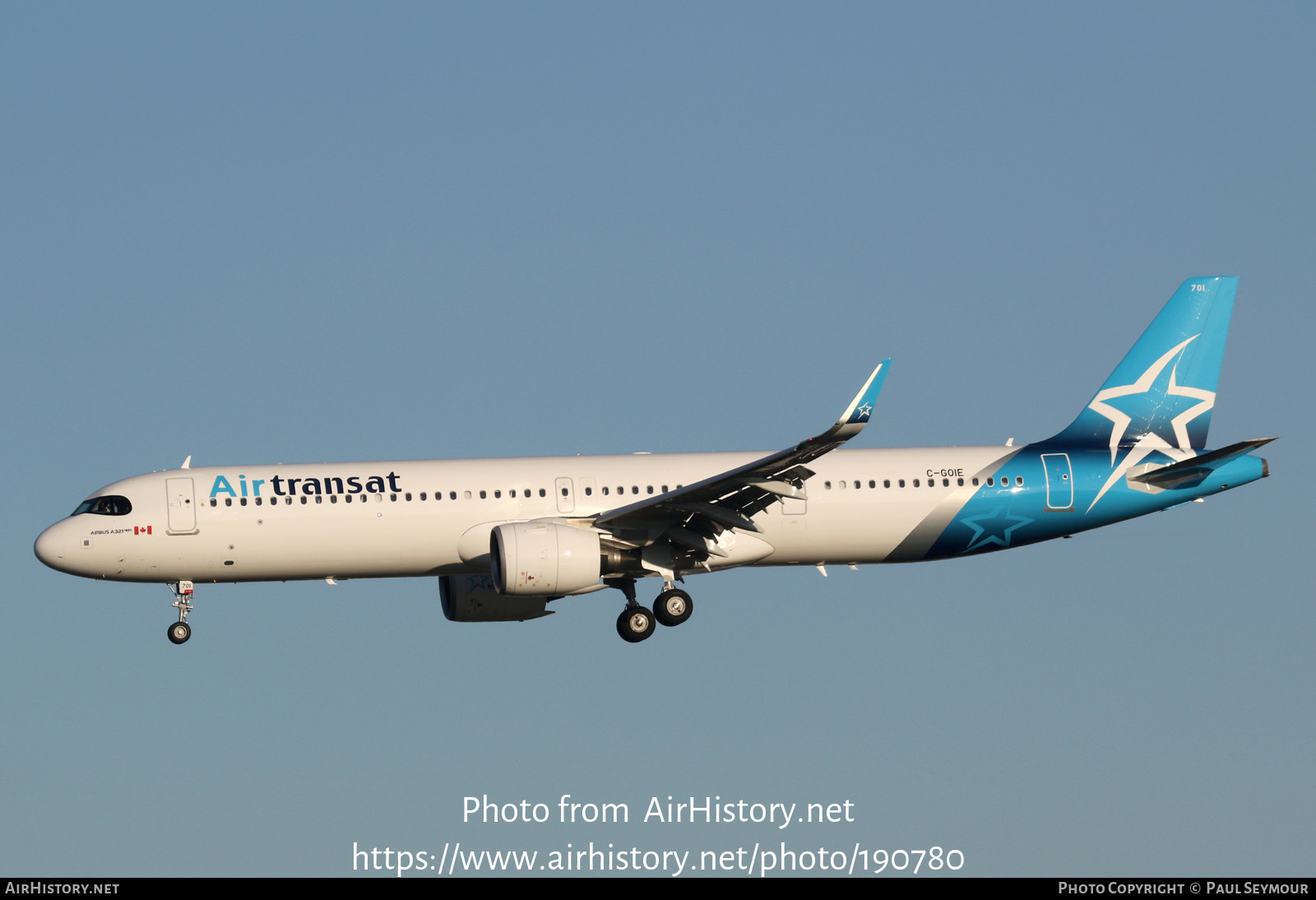 Aircraft Photo of C-GOIE | Airbus A321-271NX | Air Transat | AirHistory.net #190780