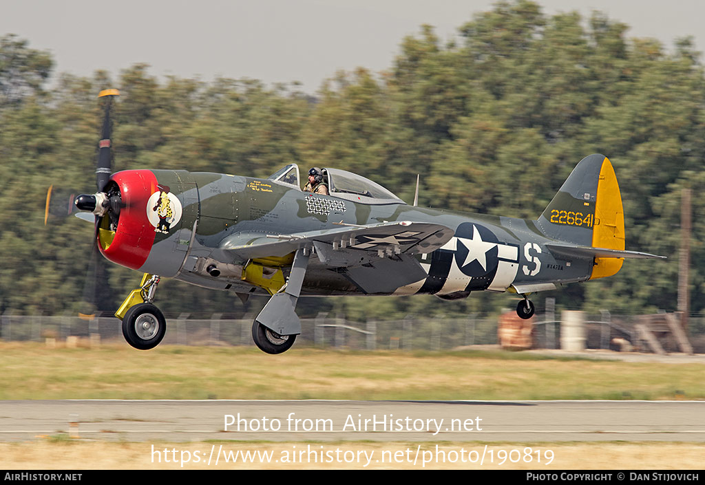 Aircraft Photo of N47DA / NX47DA / 226641 | Republic P-47D Thunderbolt | USA - Air Force | AirHistory.net #190819