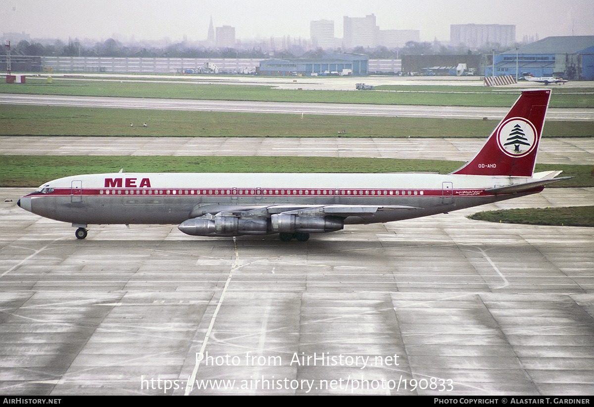 Aircraft Photo of OD-AHD | Boeing 707-323C | MEA - Middle East Airlines | AirHistory.net #190833