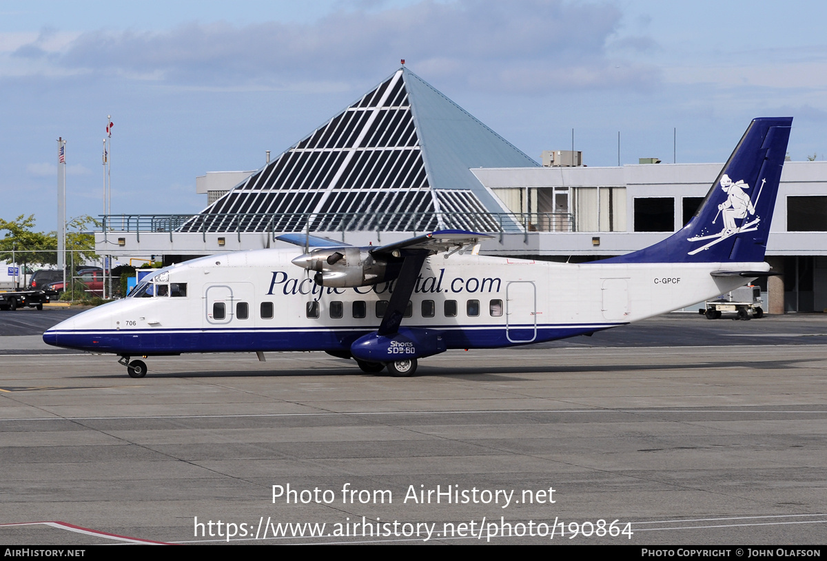 Aircraft Photo of C-GPCF | Short 360-300 | Pacific Coastal Airlines | AirHistory.net #190864