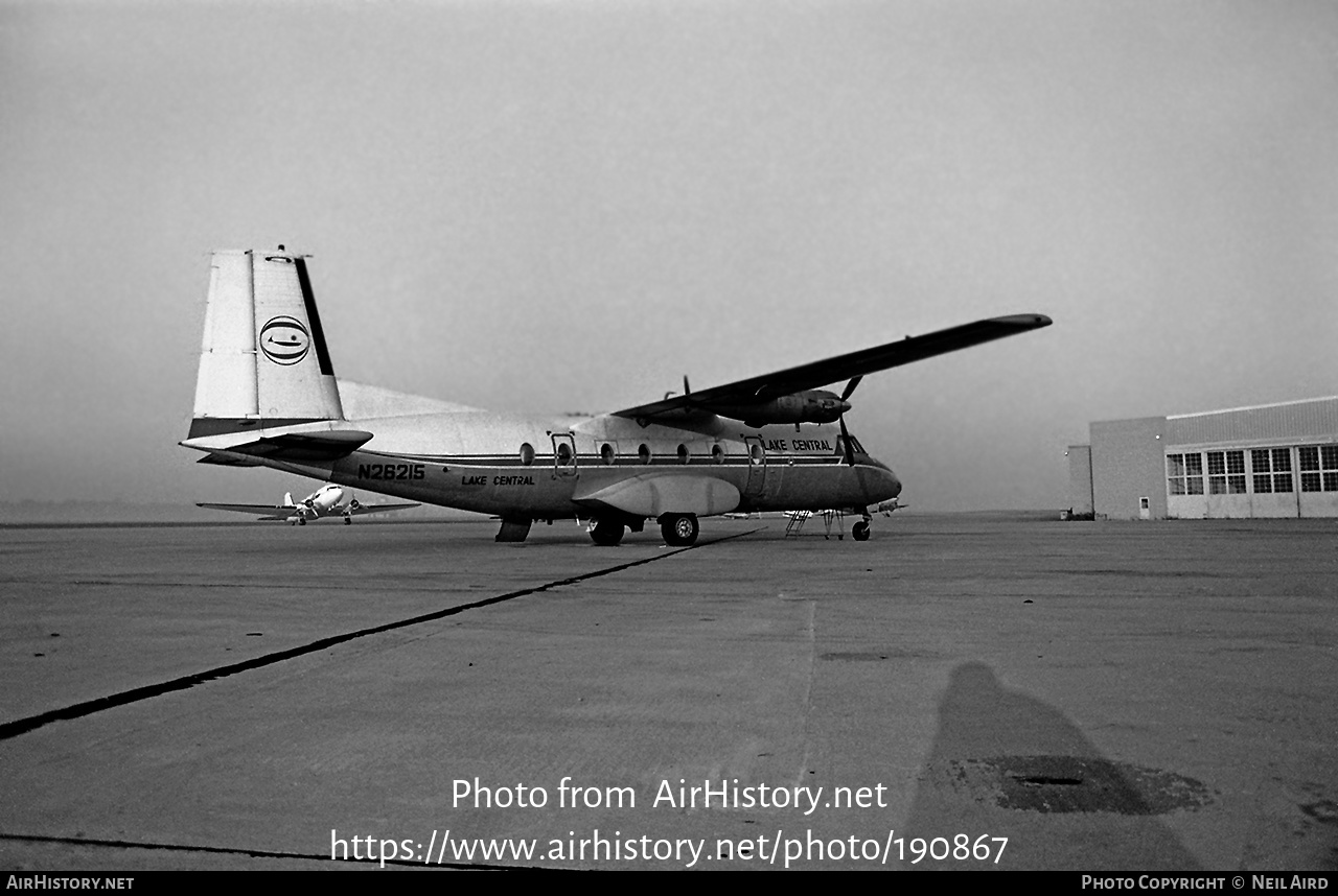 Aircraft Photo of N26215 | Nord 262A-12 | Lake Central Airlines ...