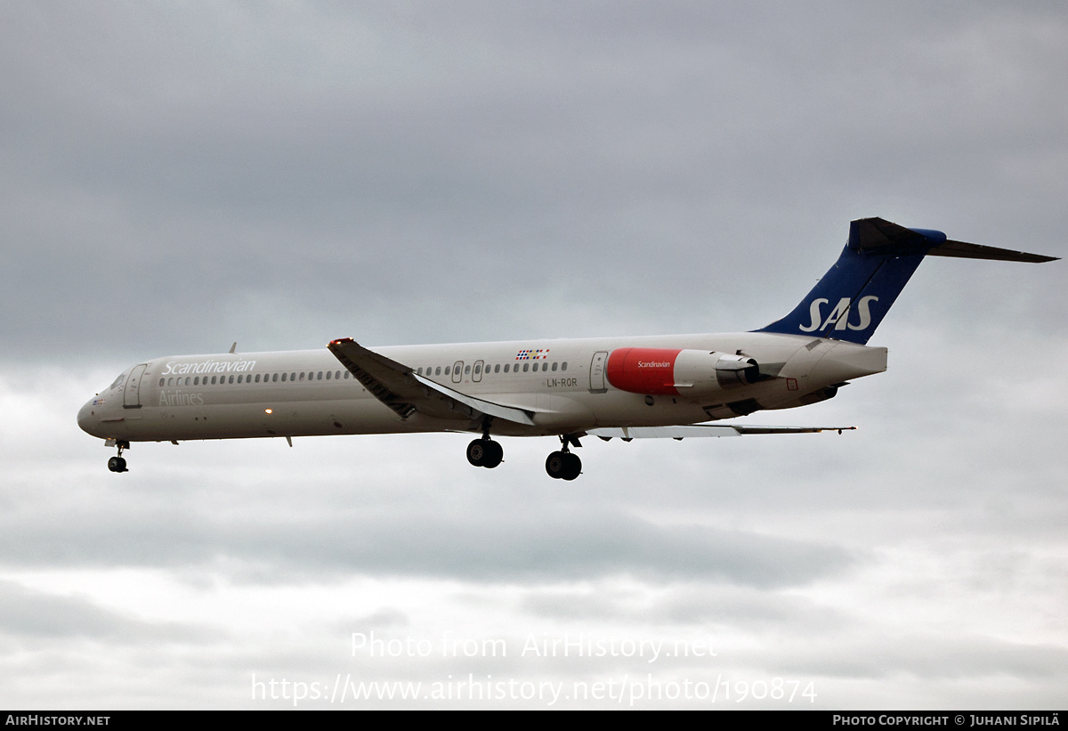 Aircraft Photo of LN-ROR | McDonnell Douglas MD-82 (DC-9-82) | Scandinavian Airlines - SAS | AirHistory.net #190874