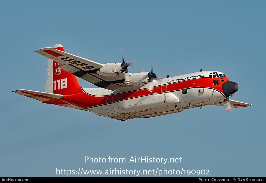 Aircraft Photo of N118Z | Lockheed HC-130H Hercules (L-382) | US Forest Service - USFS | AirHistory.net #190902