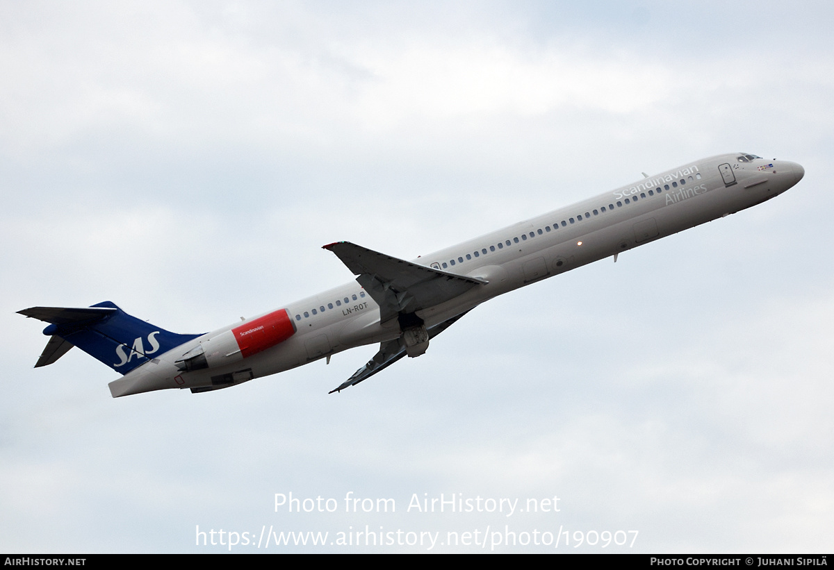 Aircraft Photo of LN-ROT | McDonnell Douglas MD-81 (DC-9-81) | Scandinavian Airlines - SAS | AirHistory.net #190907