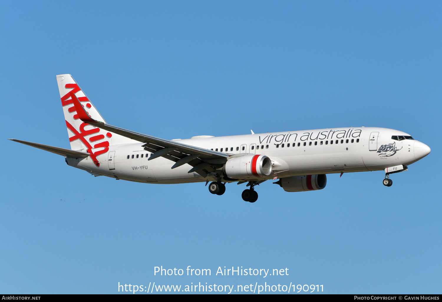 Aircraft Photo of VH-YFU | Boeing 737-8FE | Virgin Australia Airlines | AirHistory.net #190911