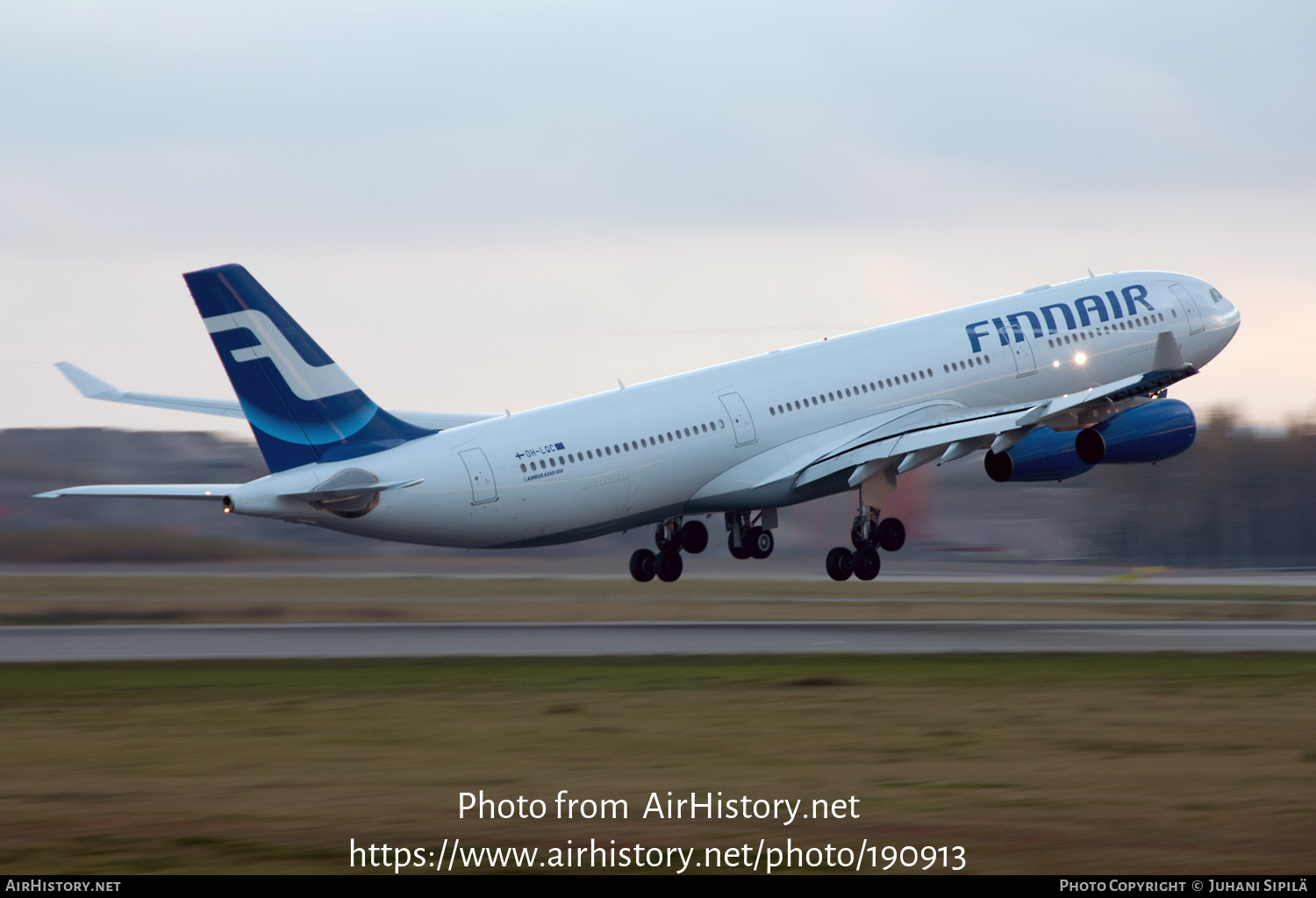 Aircraft Photo of OH-LQC | Airbus A340-313E | Finnair | AirHistory.net #190913