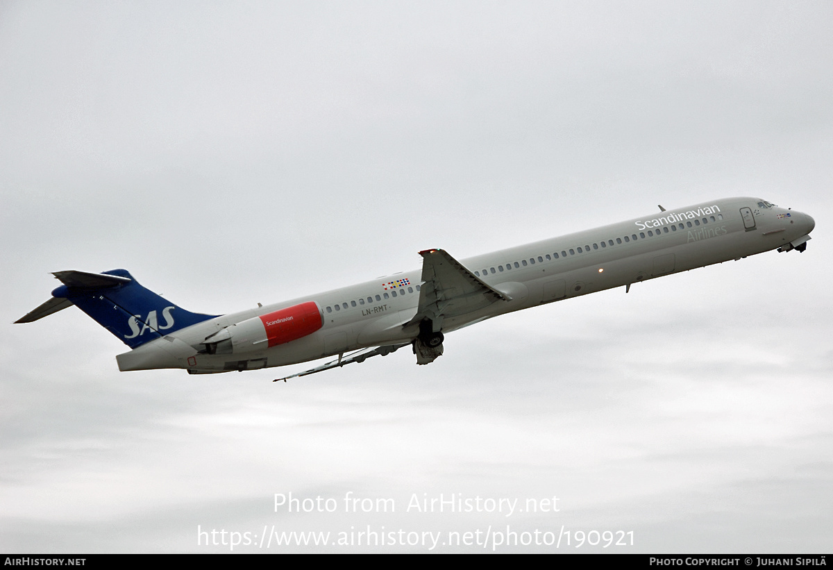 Aircraft Photo of LN-RMT | McDonnell Douglas MD-82 (DC-9-82) | Scandinavian Airlines - SAS | AirHistory.net #190921