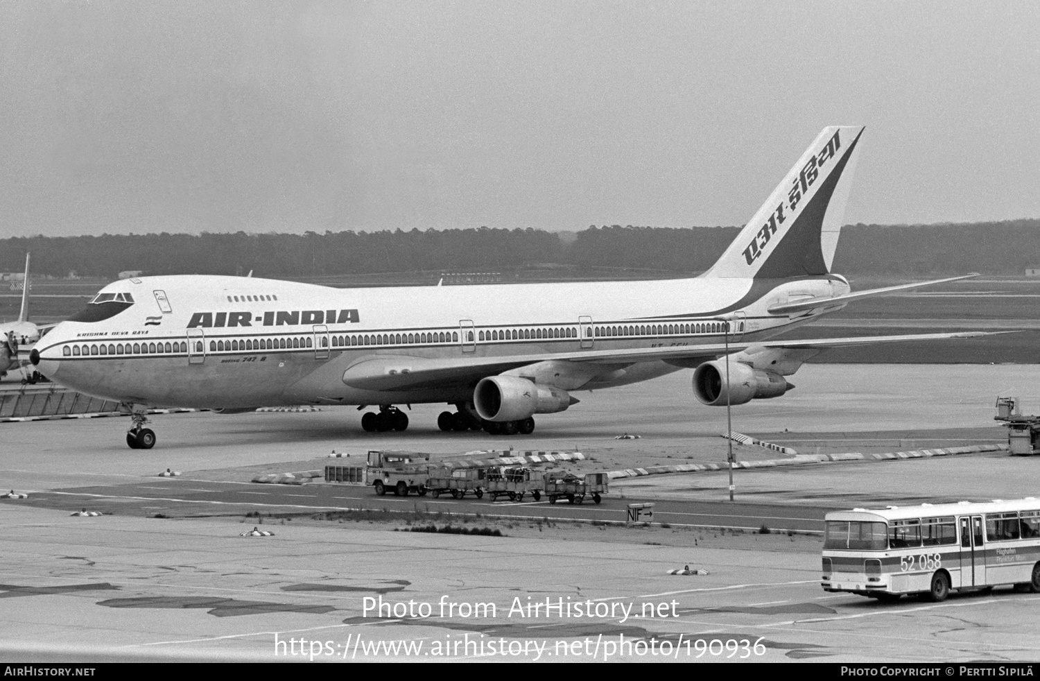 Aircraft Photo of VT-EFU | Boeing 747-237B | Air India | AirHistory.net #190936