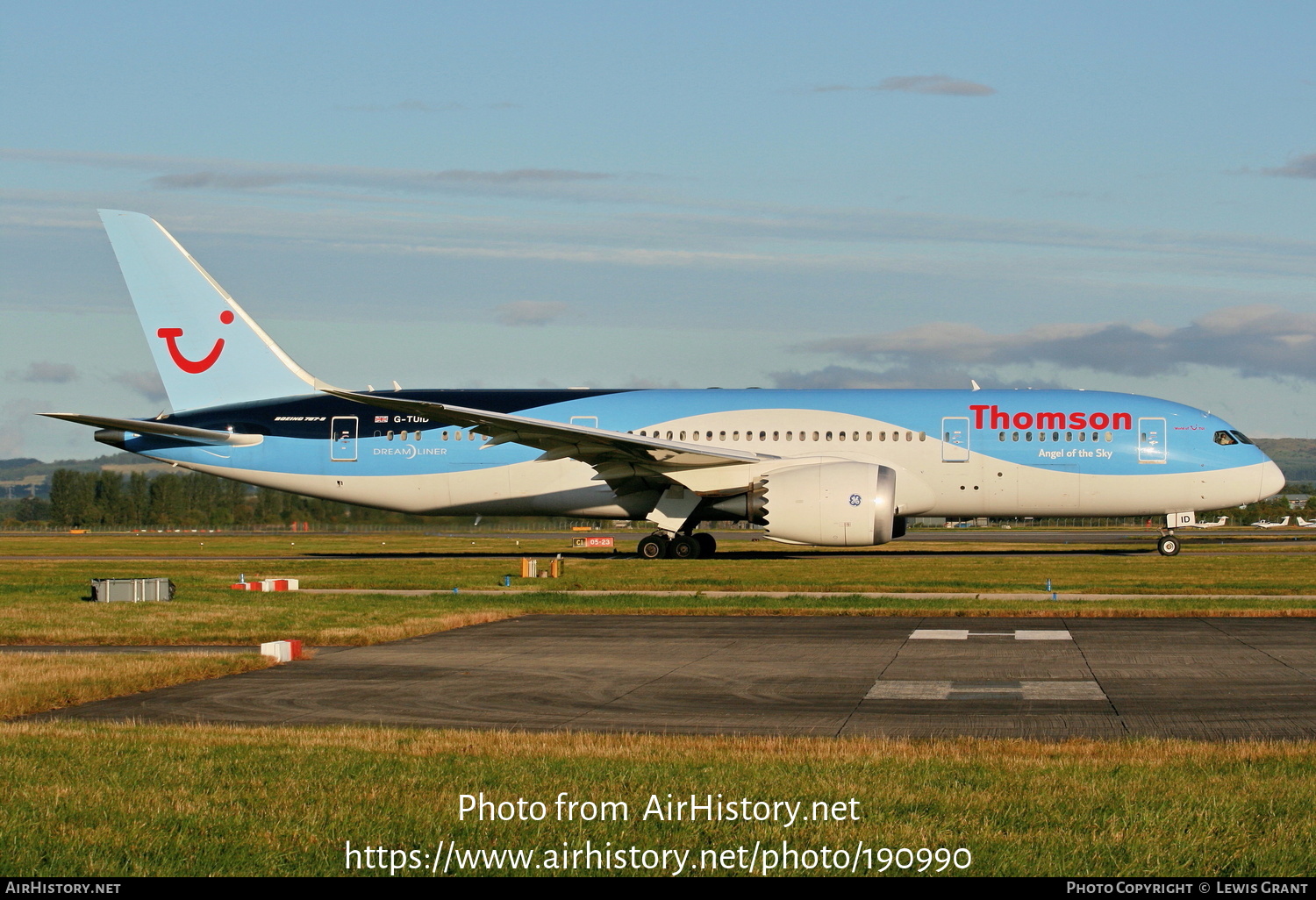 Aircraft Photo of G-TUID | Boeing 787-8 Dreamliner | Thomson Airways | AirHistory.net #190990