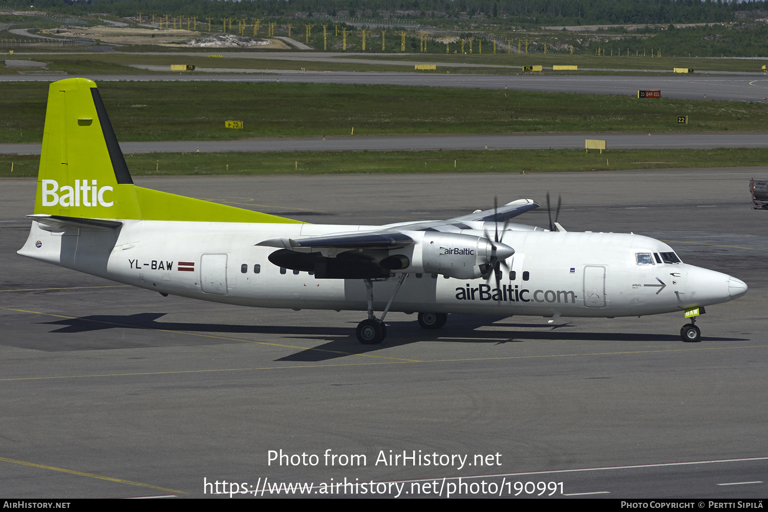 Aircraft Photo of YL-BAW | Fokker 50 | AirBaltic | AirHistory.net #190991