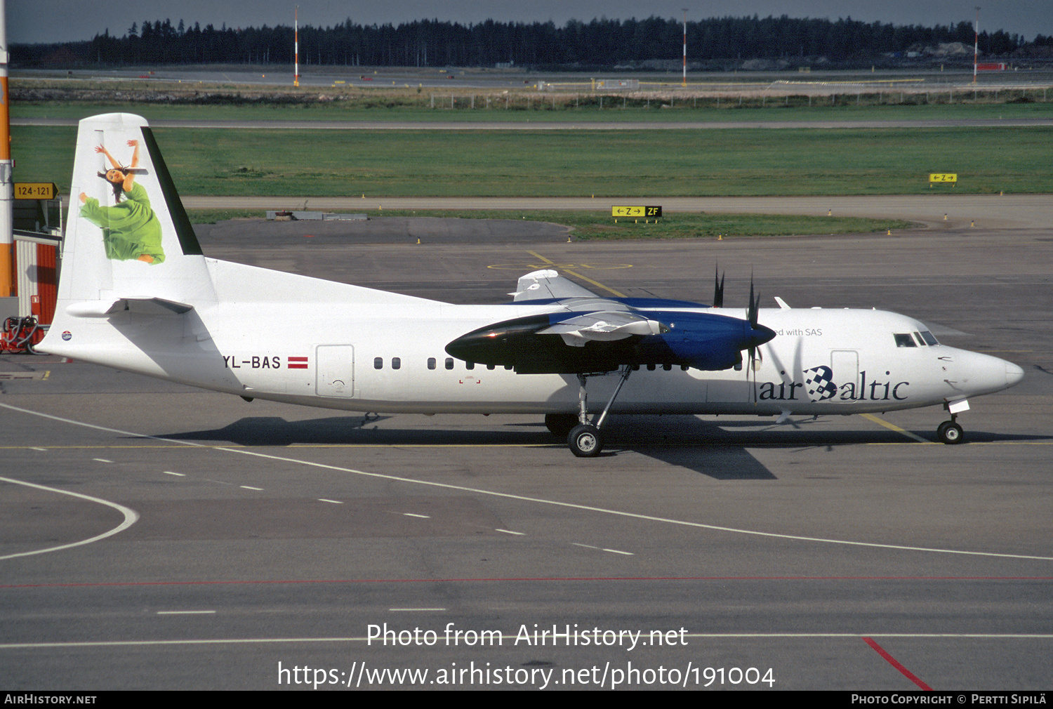 Aircraft Photo of YL-BAS | Fokker 50 | AirBaltic | AirHistory.net #191004