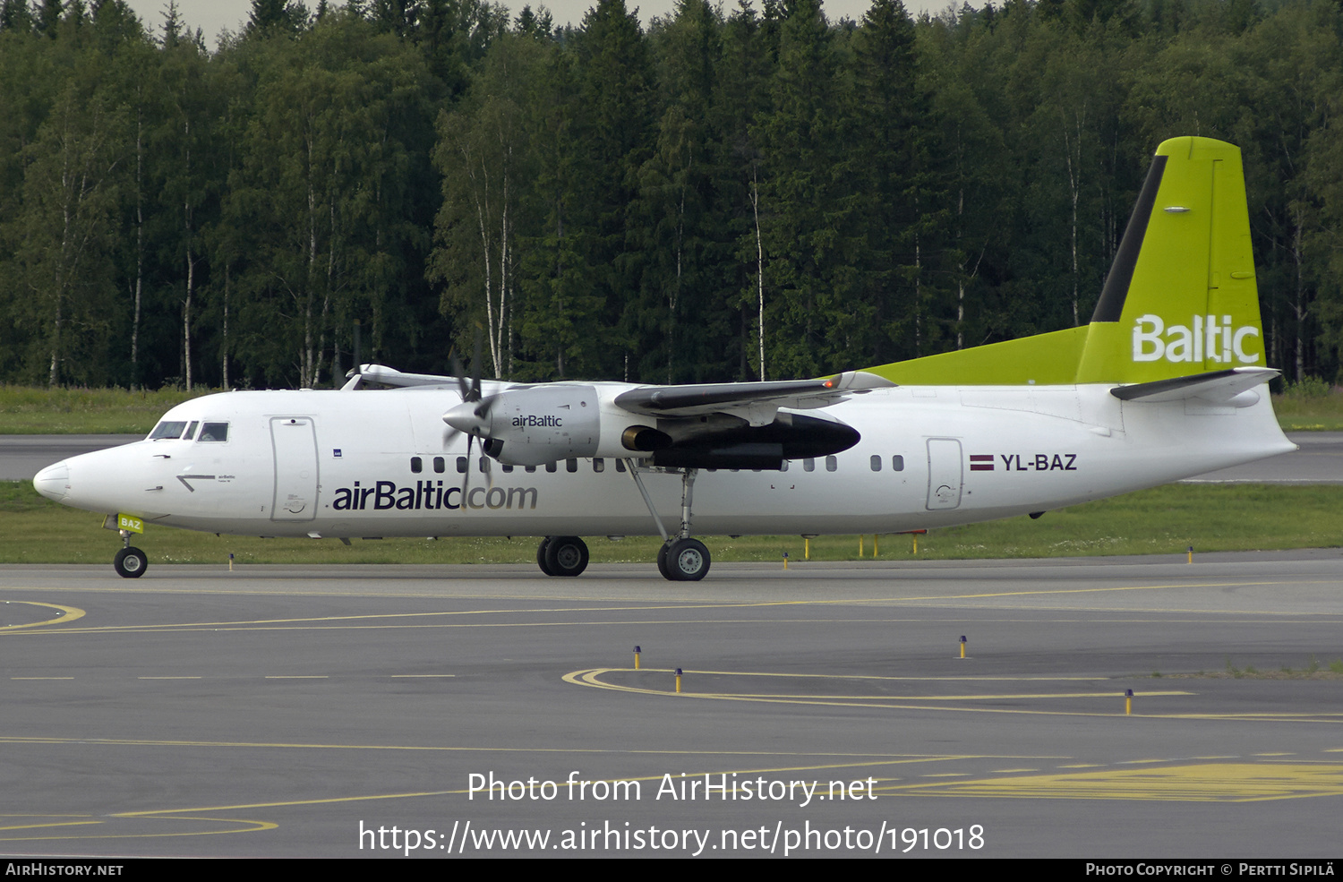 Aircraft Photo of YL-BAZ | Fokker 50 | AirBaltic | AirHistory.net #191018