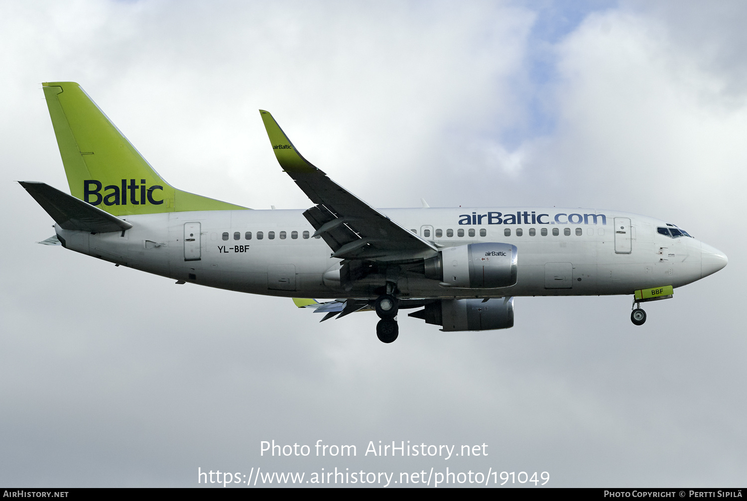 Aircraft Photo of YL-BBF | Boeing 737-548 | AirBaltic | AirHistory.net #191049