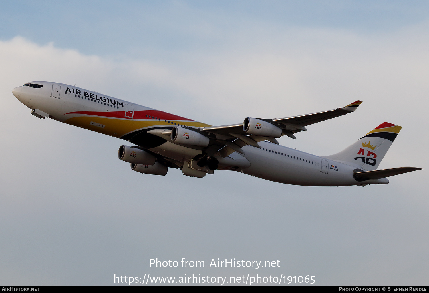 Aircraft Photo of OO-ABA | Airbus A340-313 | Air Belgium | AirHistory.net #191065