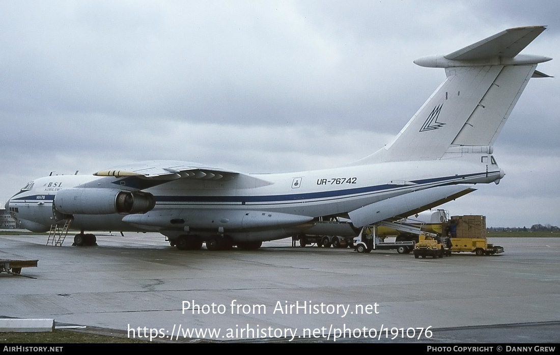 Aircraft Photo of UR-76742 | Ilyushin Il-78 | BSL Airline | AirHistory.net #191076