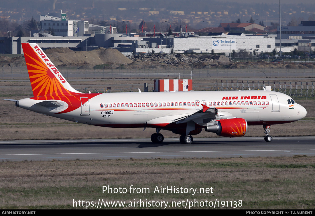 Aircraft Photo of F-WWDJ | Airbus A320-214 | Air India | AirHistory.net #191138