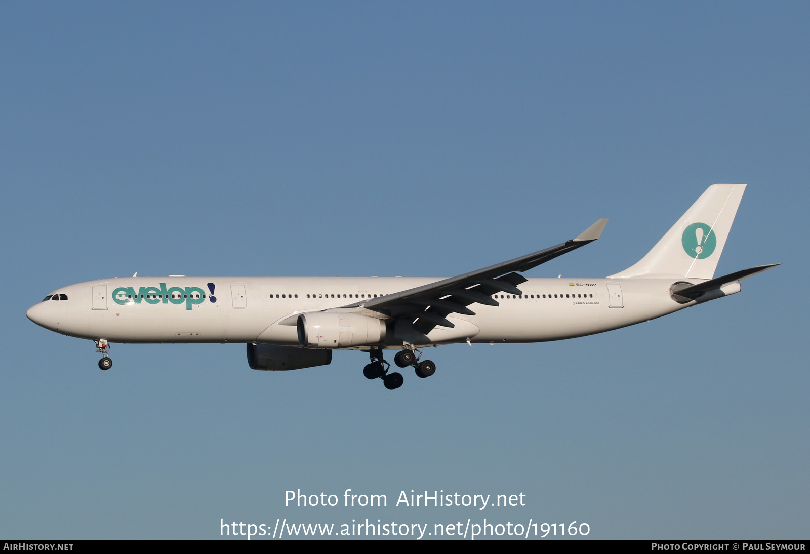 Aircraft Photo of EC-NBP | Airbus A330-343E | Evelop Airlines | AirHistory.net #191160