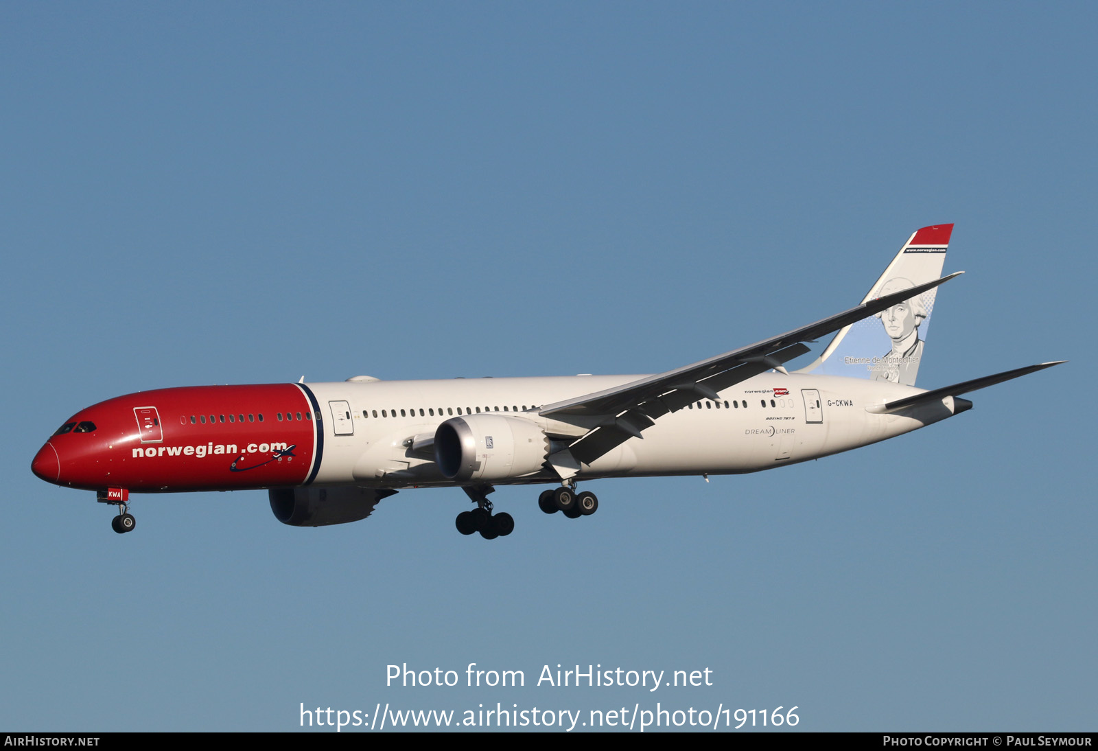 Aircraft Photo of G-CKWA | Boeing 787-9 Dreamliner | Norwegian | AirHistory.net #191166