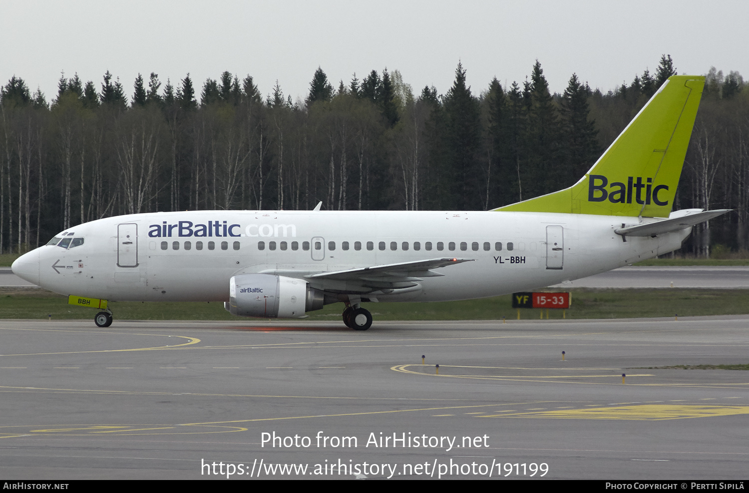 Aircraft Photo of YL-BBH | Boeing 737-548 | AirBaltic | AirHistory.net #191199