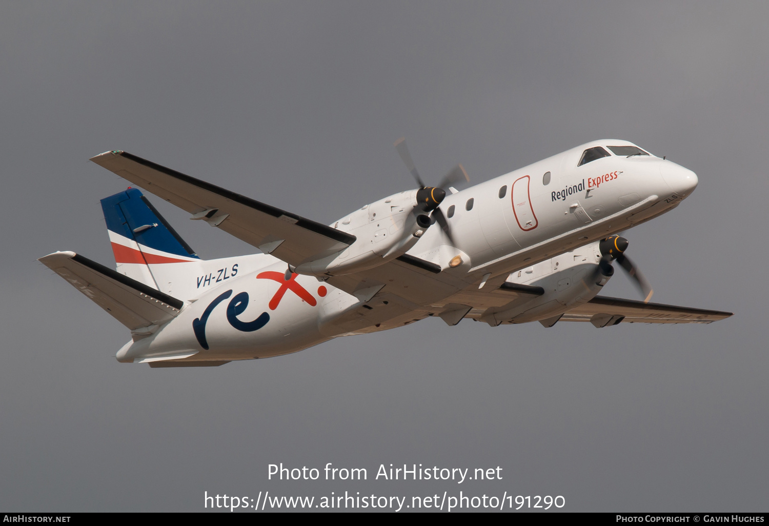 Aircraft Photo of VH-ZLS | Saab 340B | REX - Regional Express | AirHistory.net #191290